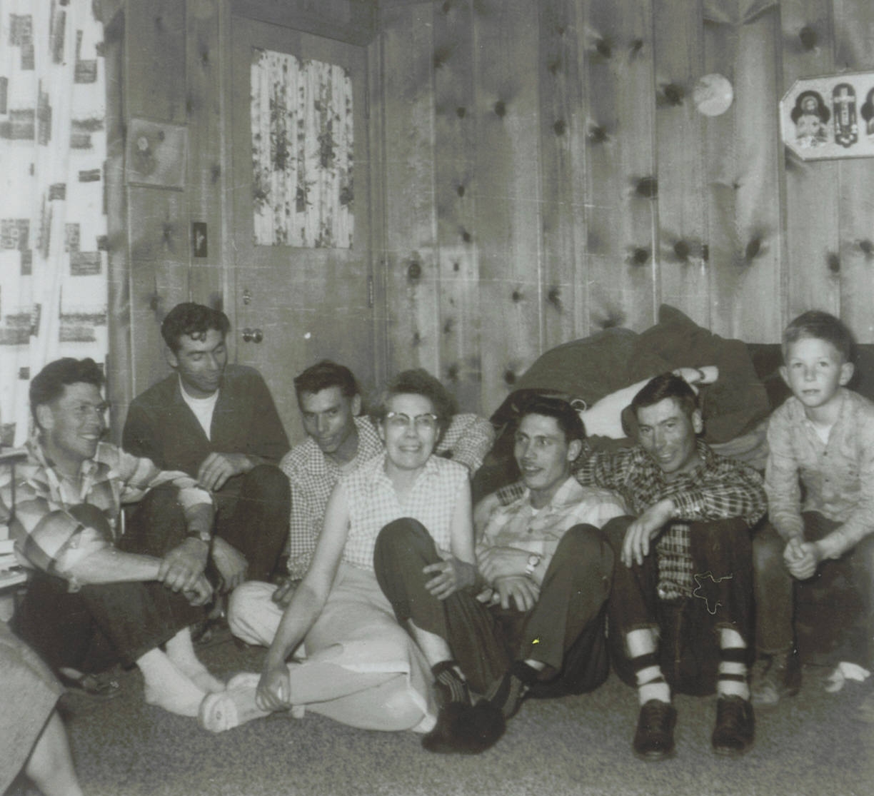 Maude [Black] Bates and Sons and Grandson. Norman, Gene, and Fred 